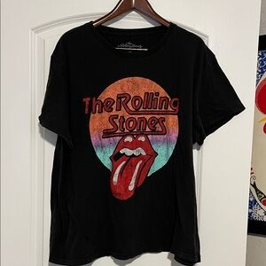 The Rolling Stones Black Cotton Tee